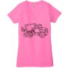 Ladies' Jersey Short-Sleeve Deep V-Neck T-Shirt Thumbnail
