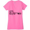 Ladies' Jersey Short-Sleeve Deep V-Neck T-Shirt Thumbnail