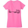 Ladies' Jersey Short-Sleeve Deep V-Neck T-Shirt Thumbnail