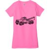 Ladies' Jersey Short-Sleeve Deep V-Neck T-Shirt Thumbnail