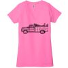 Ladies' Jersey Short-Sleeve Deep V-Neck T-Shirt Thumbnail