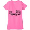 Ladies' Jersey Short-Sleeve Deep V-Neck T-Shirt Thumbnail