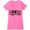 Ladies' Jersey Short-Sleeve Deep V-Neck T-Shirt Thumbnail