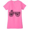 Ladies' Jersey Short-Sleeve Deep V-Neck T-Shirt Thumbnail