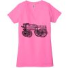 Ladies' Jersey Short-Sleeve Deep V-Neck T-Shirt Thumbnail