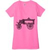 Ladies' Jersey Short-Sleeve Deep V-Neck T-Shirt Thumbnail