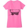 Ladies' Jersey Short-Sleeve Deep V-Neck T-Shirt Thumbnail