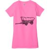 Ladies' Jersey Short-Sleeve Deep V-Neck T-Shirt Thumbnail