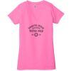 Ladies' Jersey Short-Sleeve Deep V-Neck T-Shirt Thumbnail