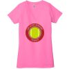 Ladies' Jersey Short-Sleeve Deep V-Neck T-Shirt Thumbnail