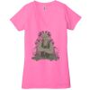 Ladies' Jersey Short-Sleeve Deep V-Neck T-Shirt Thumbnail