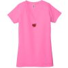Ladies' Jersey Short-Sleeve Deep V-Neck T-Shirt Thumbnail