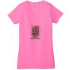 Ladies' Jersey Short-Sleeve Deep V-Neck T-Shirt Thumbnail