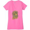Ladies' Jersey Short-Sleeve Deep V-Neck T-Shirt Thumbnail