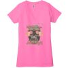 Ladies' Jersey Short-Sleeve Deep V-Neck T-Shirt Thumbnail