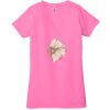 Ladies' Jersey Short-Sleeve Deep V-Neck T-Shirt Thumbnail
