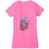 Ladies' Jersey Short-Sleeve Deep V-Neck T-Shirt Thumbnail