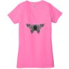 Ladies' Jersey Short-Sleeve Deep V-Neck T-Shirt Thumbnail