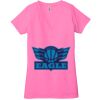 Ladies' Jersey Short-Sleeve Deep V-Neck T-Shirt Thumbnail