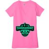 Ladies' Jersey Short-Sleeve Deep V-Neck T-Shirt Thumbnail