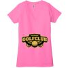 Ladies' Jersey Short-Sleeve Deep V-Neck T-Shirt Thumbnail