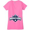 Ladies' Jersey Short-Sleeve Deep V-Neck T-Shirt Thumbnail