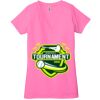 Ladies' Jersey Short-Sleeve Deep V-Neck T-Shirt Thumbnail