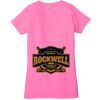 Ladies' Jersey Short-Sleeve Deep V-Neck T-Shirt Thumbnail