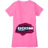 Ladies' Jersey Short-Sleeve Deep V-Neck T-Shirt Thumbnail