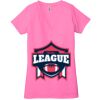 Ladies' Jersey Short-Sleeve Deep V-Neck T-Shirt Thumbnail