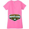 Ladies' Jersey Short-Sleeve Deep V-Neck T-Shirt Thumbnail