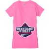 Ladies' Jersey Short-Sleeve Deep V-Neck T-Shirt Thumbnail