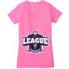 Ladies' Jersey Short-Sleeve Deep V-Neck T-Shirt Thumbnail