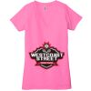 Ladies' Jersey Short-Sleeve Deep V-Neck T-Shirt Thumbnail