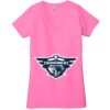 Ladies' Jersey Short-Sleeve Deep V-Neck T-Shirt Thumbnail
