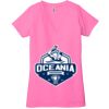 Ladies' Jersey Short-Sleeve Deep V-Neck T-Shirt Thumbnail