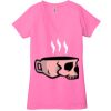 Ladies' Jersey Short-Sleeve Deep V-Neck T-Shirt Thumbnail