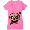 Ladies' Jersey Short-Sleeve Deep V-Neck T-Shirt Thumbnail