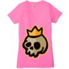 Ladies' Jersey Short-Sleeve Deep V-Neck T-Shirt Thumbnail