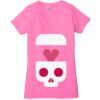 Ladies' Jersey Short-Sleeve Deep V-Neck T-Shirt Thumbnail