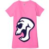 Ladies' Jersey Short-Sleeve Deep V-Neck T-Shirt Thumbnail