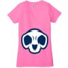 Ladies' Jersey Short-Sleeve Deep V-Neck T-Shirt Thumbnail