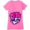 Ladies' Jersey Short-Sleeve Deep V-Neck T-Shirt Thumbnail
