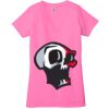 Ladies' Jersey Short-Sleeve Deep V-Neck T-Shirt Thumbnail