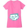 Ladies' Jersey Short-Sleeve Deep V-Neck T-Shirt Thumbnail