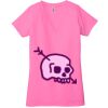 Ladies' Jersey Short-Sleeve Deep V-Neck T-Shirt Thumbnail