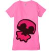 Ladies' Jersey Short-Sleeve Deep V-Neck T-Shirt Thumbnail
