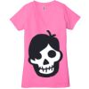 Ladies' Jersey Short-Sleeve Deep V-Neck T-Shirt Thumbnail