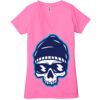 Ladies' Jersey Short-Sleeve Deep V-Neck T-Shirt Thumbnail