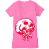 Ladies' Jersey Short-Sleeve Deep V-Neck T-Shirt Thumbnail